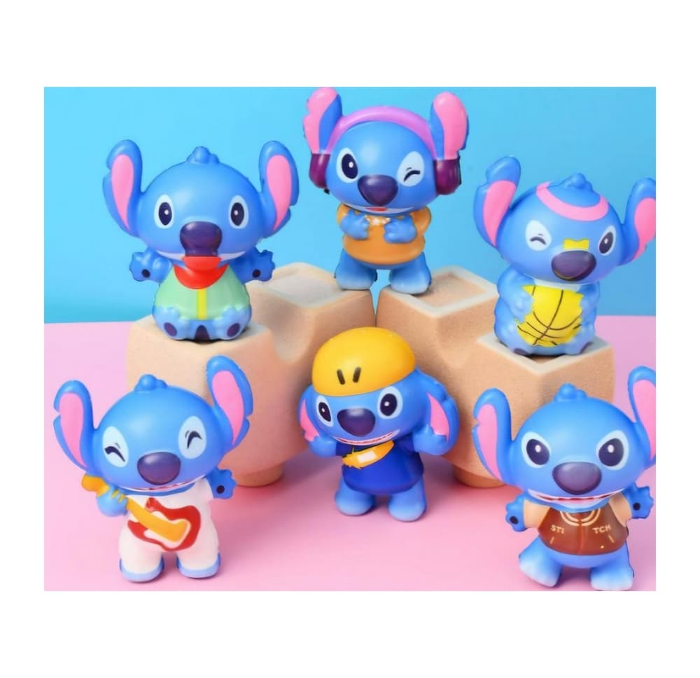 Party Favors Squishy Toys – Stitch Inspired – 6 piece random designs 1 Stitch Themed Party Favors Stress Balls