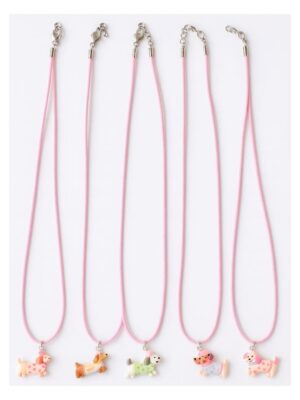 Dog Party Favors Necklaces 6 Piece Assorted Designs