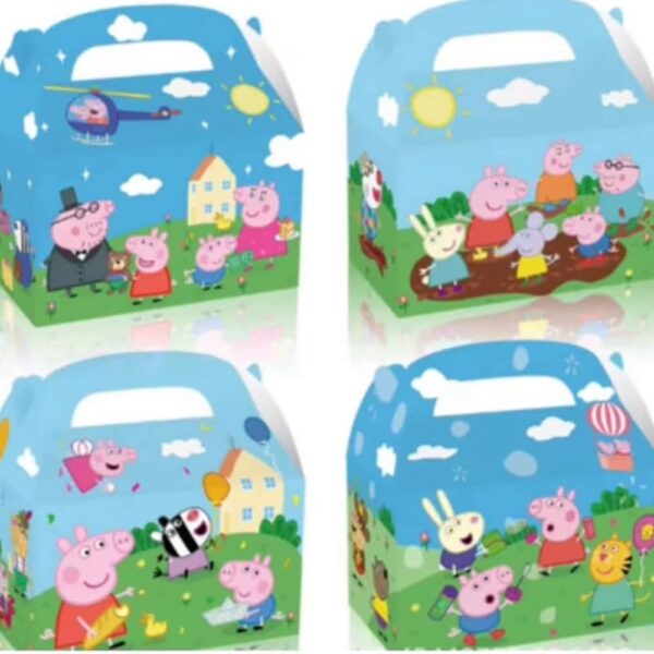 Peppa Pig Themed Party Favor Boxes-12 Piece - Pretty Party Shop