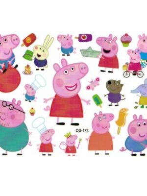 Peppa Pig Party Favors Temporary Tattoos