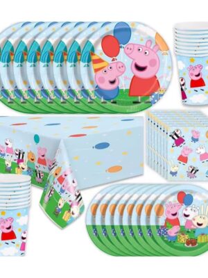 Peppa Pig Themed Tableware Set Blue