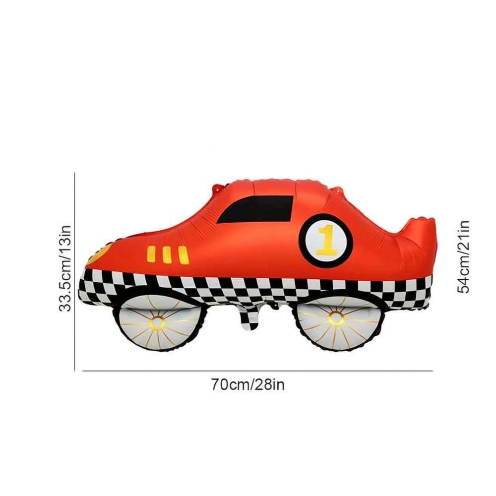 Race Car Shaped Foil Balloon-No 1 1 Formula One Vintage Foil Balloon