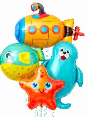 Ocean Themed Foil Balloons