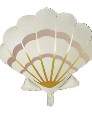 Shell Shaped Foil Balloon Sand Matte