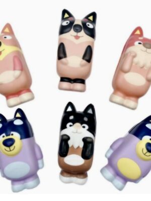 Pretty Party Shop 3 Bluey And Friends Party Favors Squishy Toys 6 Piece