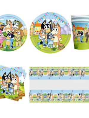 Pretty Party Shop 4 Bluey And Friends Party Table Ware Set