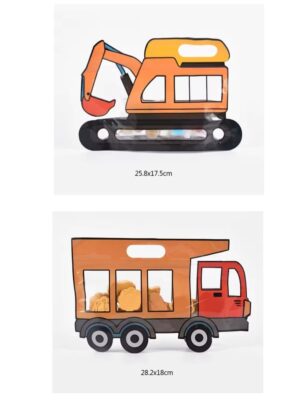 Construction Party Favor Resealable Plastic Bags