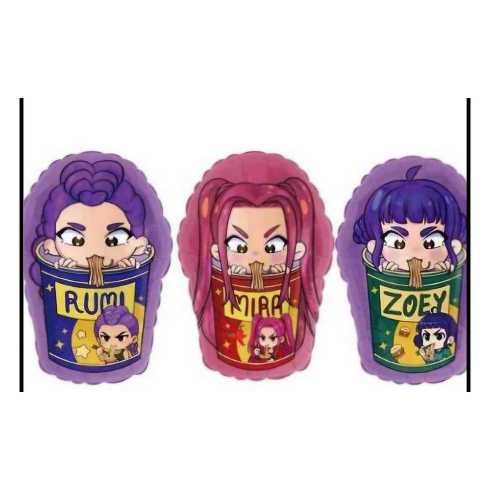 Kpop Demon Hunter Themed Foil Balloon Set-3 Piece 1 K pop Foil Balloons