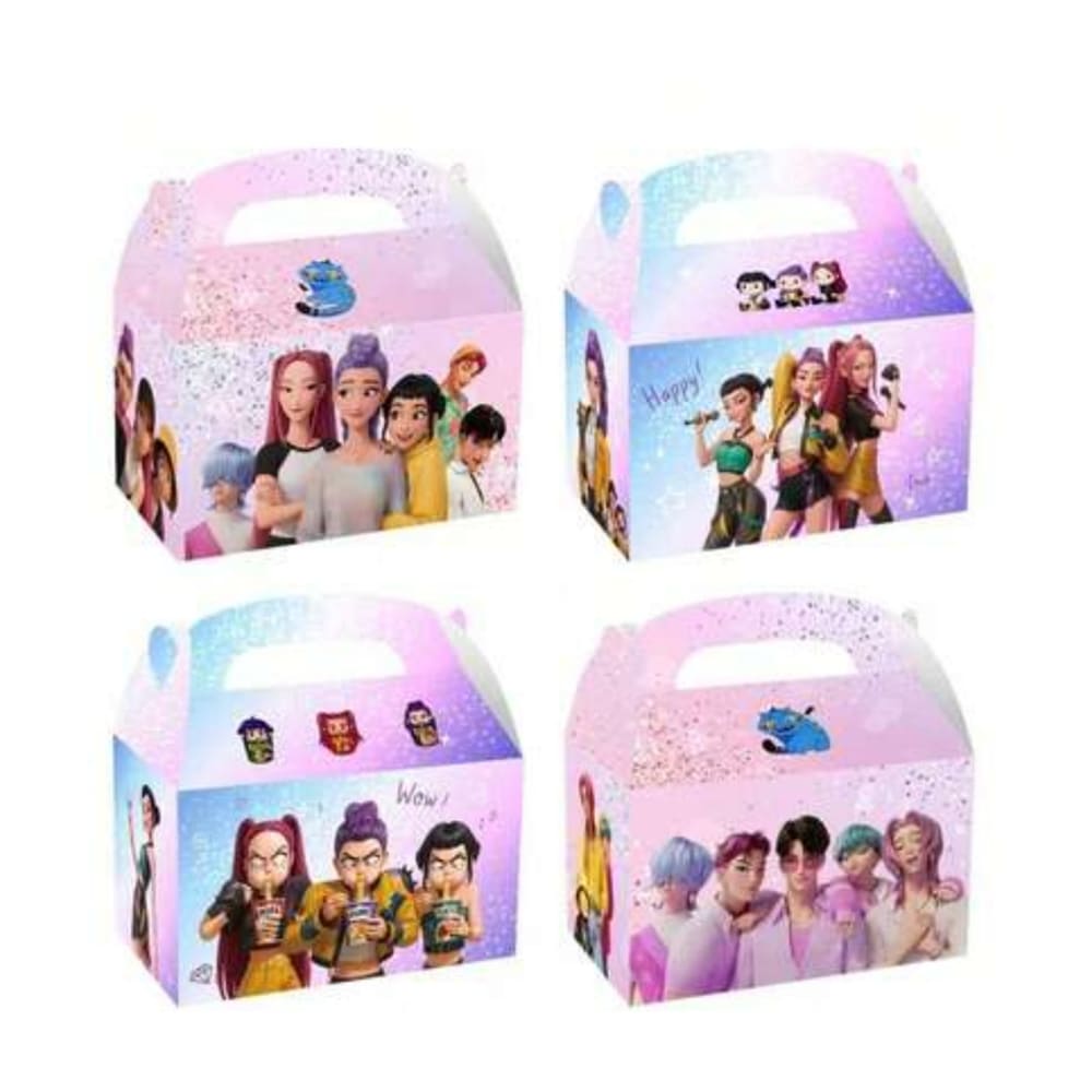 KPop Demon Hunter Party Favor Boxes-12 Piece Set 1 Kpop Themed Favor Boxes