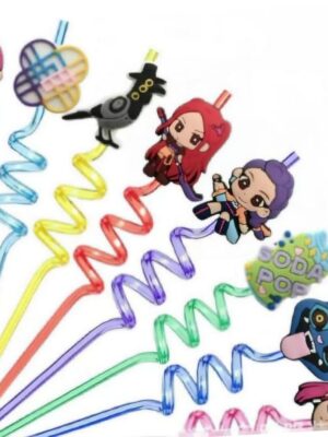 Pretty Party Shop 6 Kpop Themed Party Favors Plastic Straws