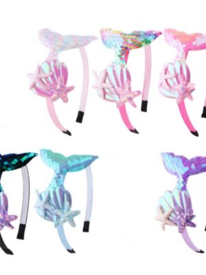 Pretty Party Shop 10 Mermaid Sequin Headbands