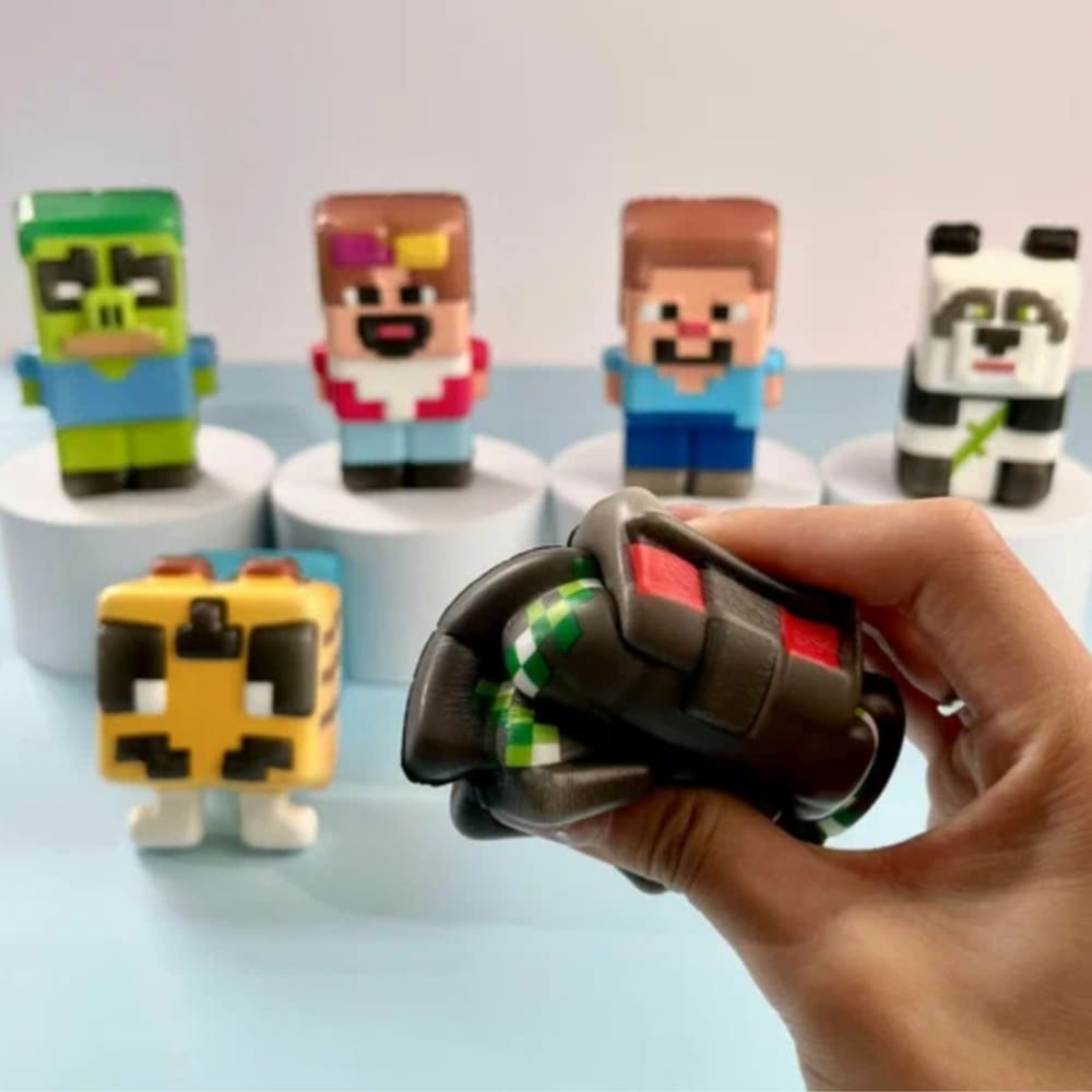 Pixel Game Squishy Party Favors-6 Piece 1 Pixel Party Favors Squishy Toys