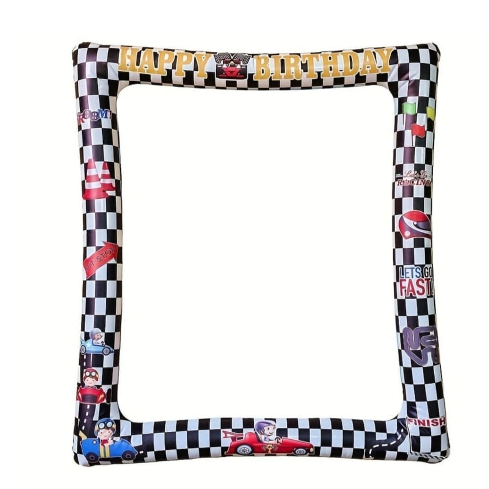 Race Car Inflatable Photo Frame Prop-1 Piece 1 Race Car Inflatable Photo Prop Frame