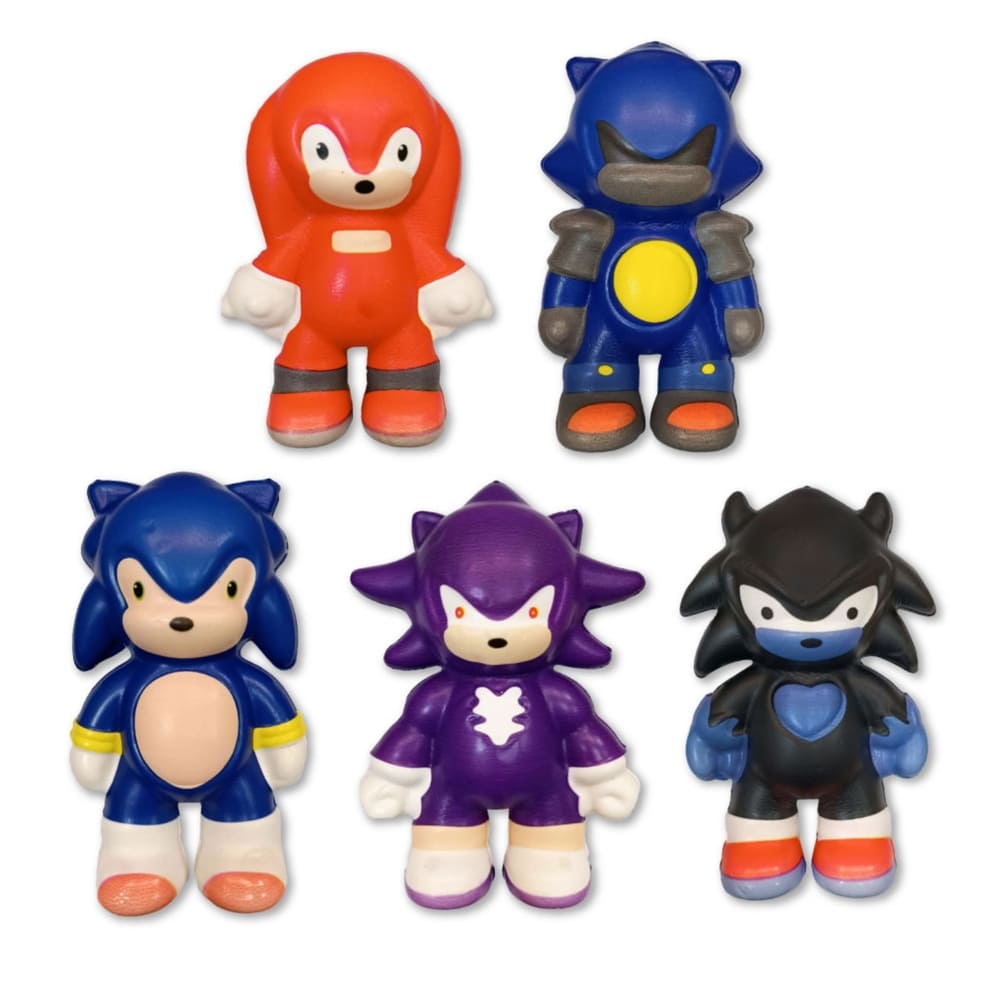 Sonic Themed Party Favors Squishy Toys-6 Piece 1 Sonic Themed Party Favors Stress Relieve Toys