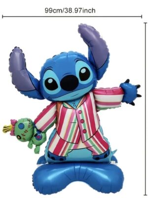 Pretty Party Shop 7 Stitch Themed Standing Foil Balloon 1 Piece