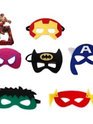Pretty Party Shop 4 Super Hero Themed Party Felt Masks
