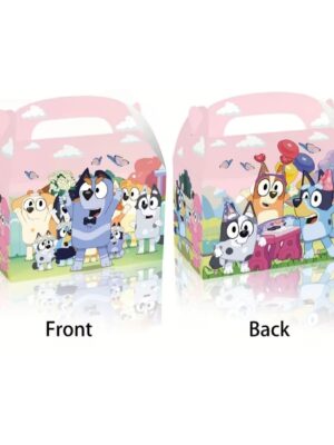 Bluey Pink Themed Party Favor Boxes