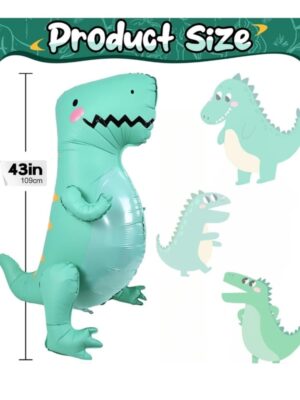 Dinosaur Matte Standing Balloon Dimensions