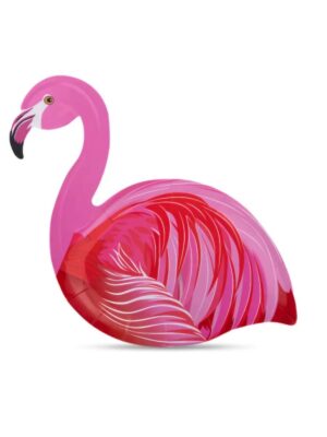 Flamingo Shaped Paper Plates