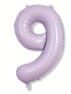 Lilac Number 9 Large Foil Balloon