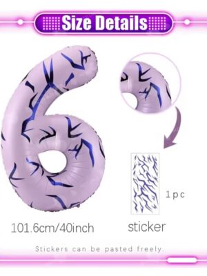 Number 6 With Decal Sticker