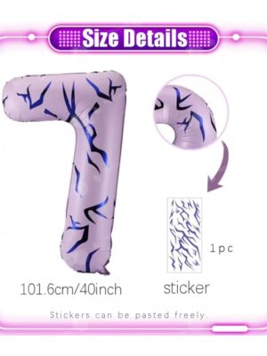 Number 7 With Decal Sticker