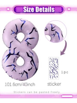 Number 8 With decal Stickers