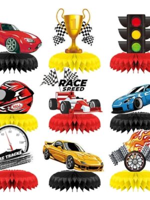 Race Car Honeycomb Table decorations