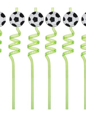 Soccer Party Favors Swirley Plastic Straws