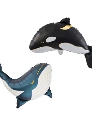 Whale Foil Balloons Two Piece