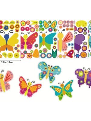 Pretty Party Shop 7 Butterfly Party Favors Make A Face Sheet Stickers Six Sheets