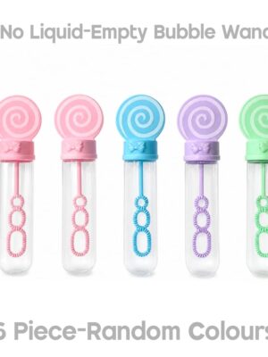 Candy Party Favors Empty Bubble Wands Assorted Designs