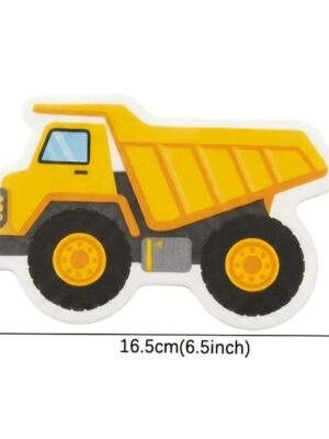 Construction Dump Truck Shaped Napkins Dimensions