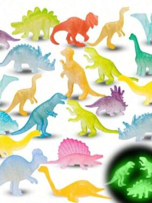 Dinosaur Mini Party Favors Assorted Designs Glow in The Dark