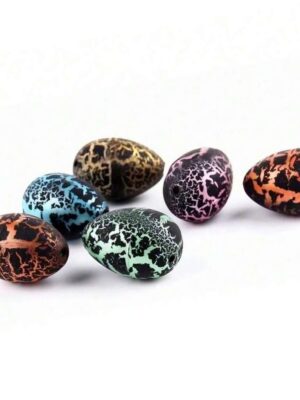 Dinosaur Party Favors Hatching Eggs Random Colours Six Piece