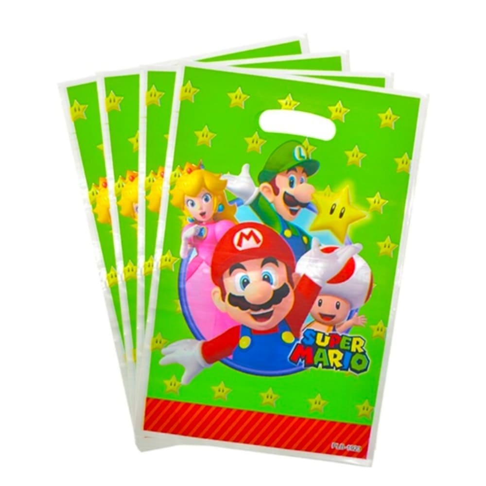 Super Mario Themed Party Favor Loot Bags-10 Piece 1 Super Mario Themed Party Loot Bags
