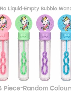 Unicorn Party Favors Bubble Tubes Assorted Designs