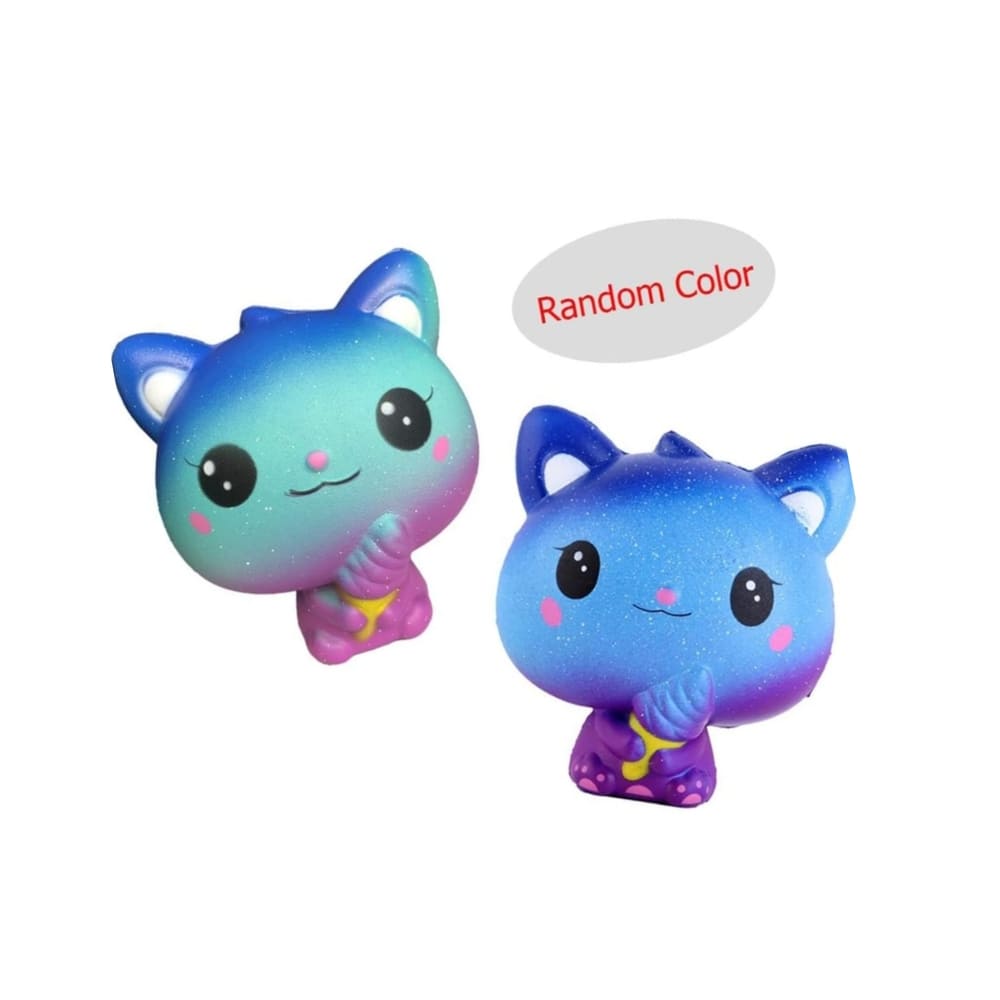 Cat Ombre Party Favors-Squishy Toys-6 Piece-Assorted Designs 2 Cat Party Favors Assorted Designs
