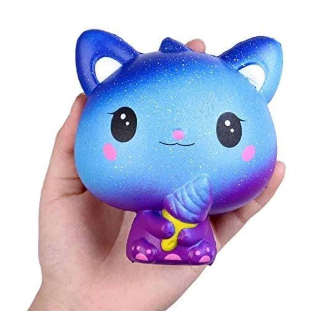 Cat Ombre Party Favors-Squishy Toys-6 Piece-Assorted Designs 1 Cat Squishy Toys