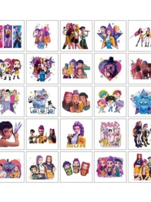 K pop Temporary Tattoos Party Favors 25 Piece