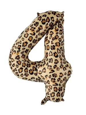 Pretty Party Shop 5 Number Four Foil Balloon
