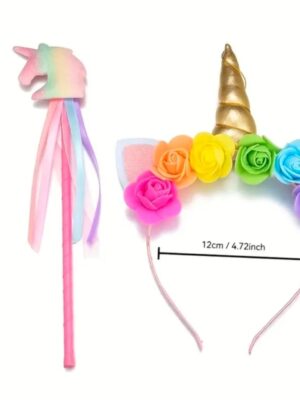 Pretty Party Shop 10 Unicorn Headband And Unicorn Wand