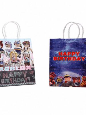 Roblox Party Favor Bags With Handle 12 piece