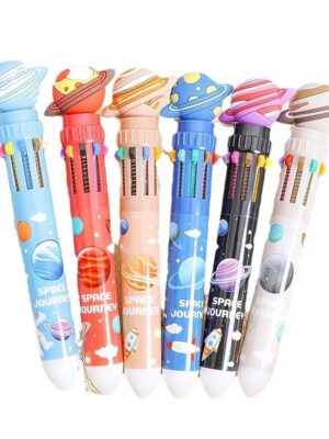 Space Party Favors Multicolour Pens 6 Piece
