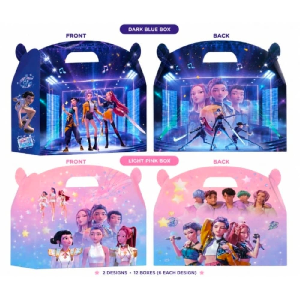 K-Pop Themed Party Favor Boxes – 6 Piece 1 Kpop Themed Favor Boxres 6 piece