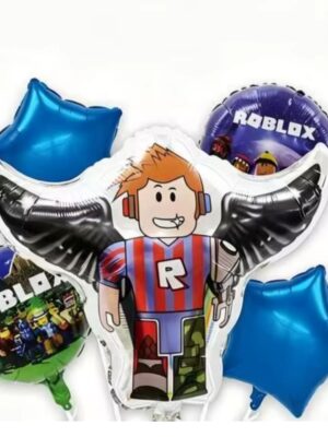 Pretty Party Shop 5 Roblox Themed Foil Balloons 5 Piece