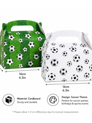 Pretty Party Shop 7 Soccer Party Favor Boxes
