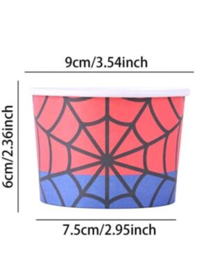 Pretty Party Shop 4 Spider Web Treat Paper Cups