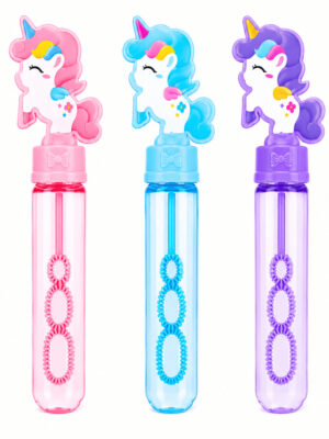 Unicorn Party Favors Empty Bubble Wands 6 piece