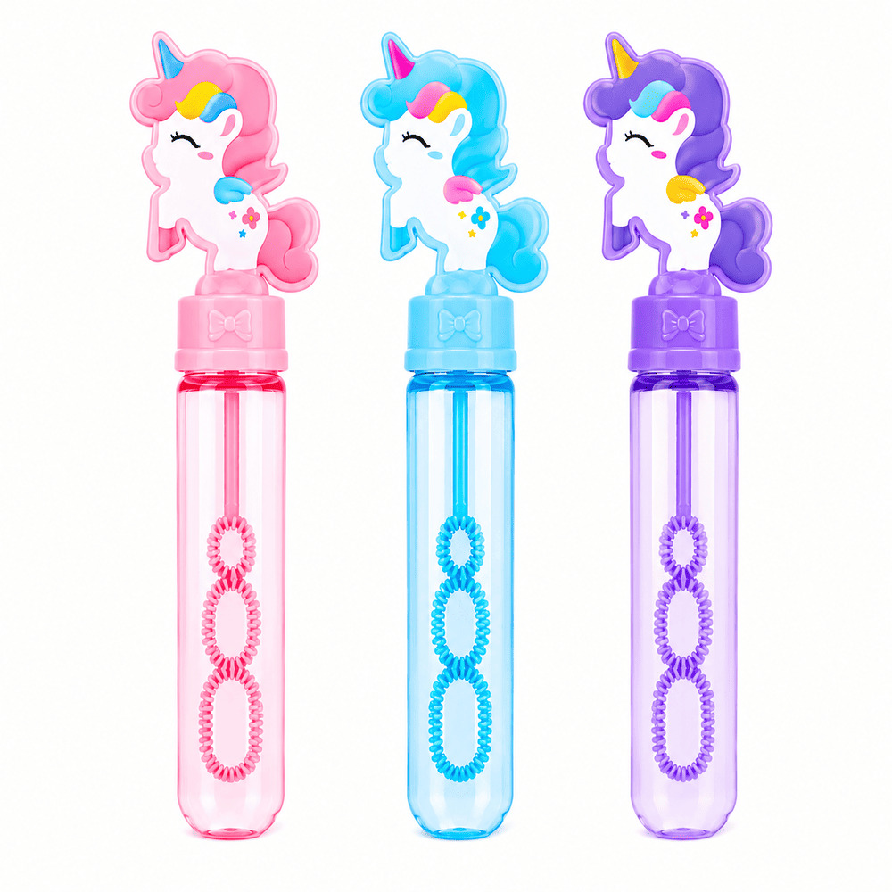 Unicorn Mix Party Favors Empty Bubble Wands – 6 Piece 1 Unicorn Party Favors Empty Bubble Wands 6 piece
